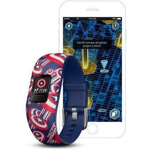 Aktivitetsarmbånd GARMIN Vivofit Jr. 2 CAPITAIN AMERICA