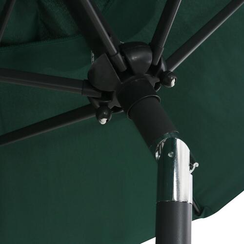 Parasol 200x224 cm aluminium grøn
