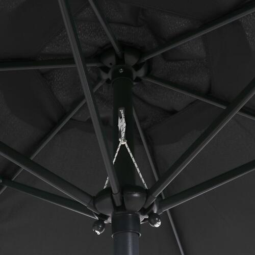 Parasol 200x224 cm aluminium antrcitgrå