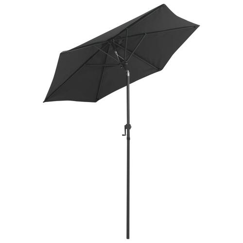 Parasol 200x224 cm aluminium antrcitgrå