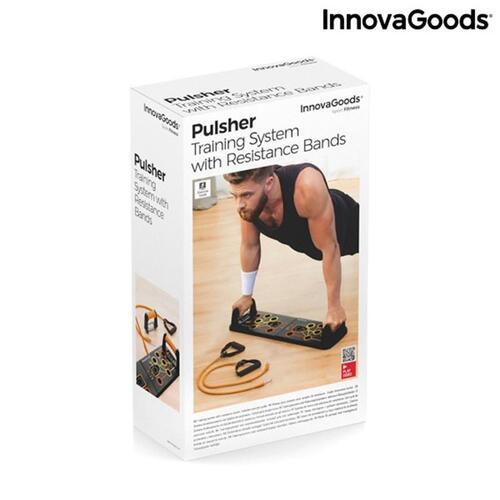 Push-Up Push-Up Bræt med modstandsbånd og øvelsesvejledning Pulsher (OUTLET B)