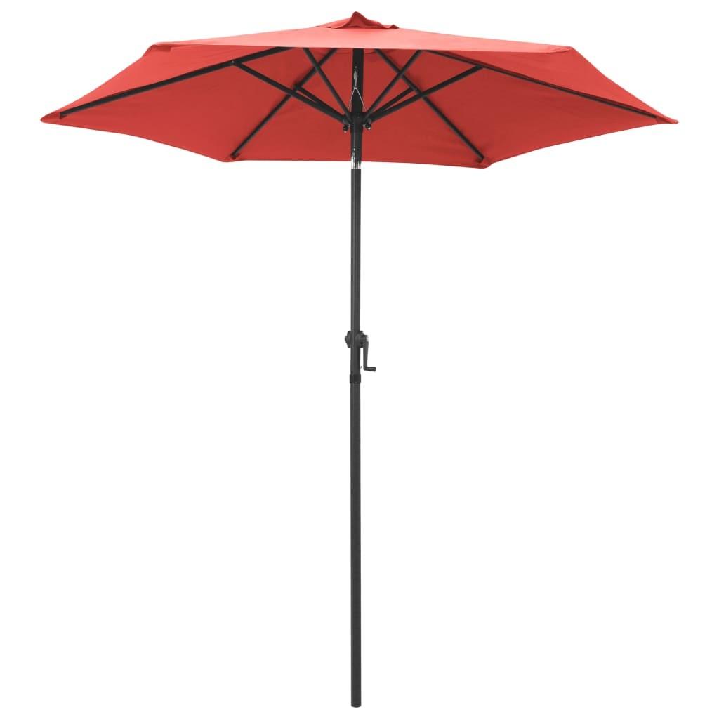 Parasol 200x224 cm aluminium terracotta