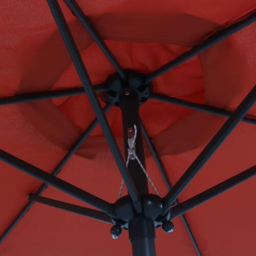 Parasol 200x224 cm aluminium terracotta