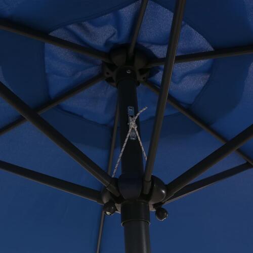 Parasol 200x224 cm aluminium blå
