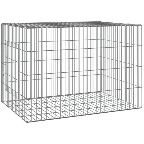 Kaninbur 78 x 54 x 54 cm i galvaniseret jern