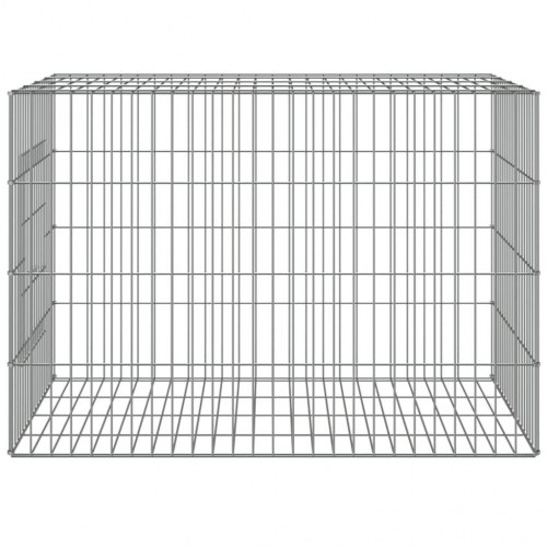 Kaninbur 78 x 54 x 54 cm i galvaniseret jern