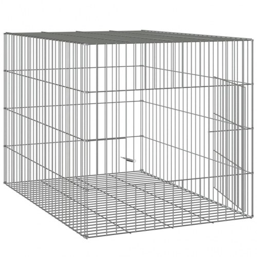 Kaninbur 78 x 54 x 54 cm i galvaniseret jern