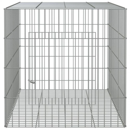 Kaninbur 78 x 54 x 54 cm i galvaniseret jern