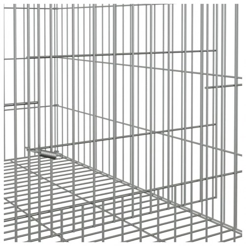 Kaninbur 78 x 54 x 54 cm i galvaniseret jern