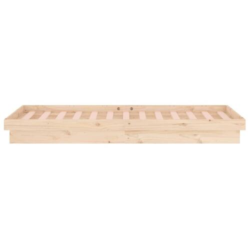 Sengeramme med LED 75x190 cm Small Single massivt træ