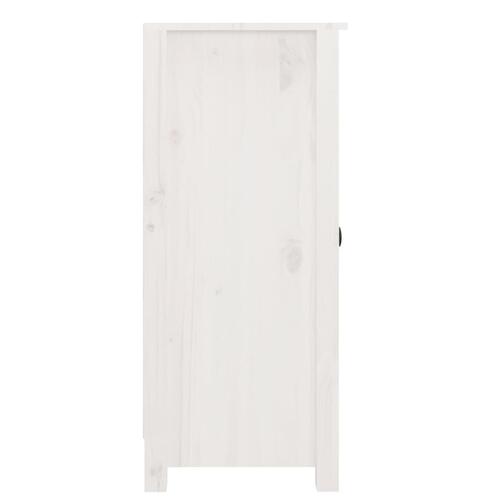 Skænk 40x35x80 cm massivt fyrretræ hvid