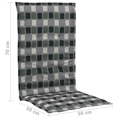 Udendørshynder med tryk 2 stk. 120 x 50 x 3 cm flerfarvet