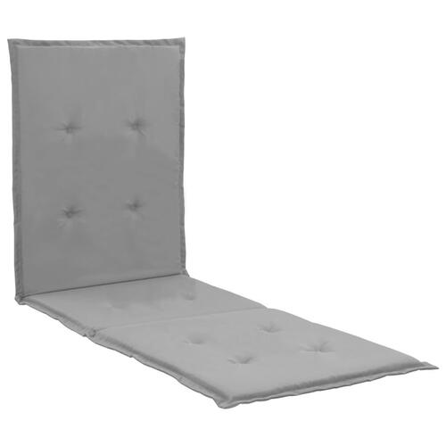 Hynde til loungestol 180 x 55 x 3 cm grå