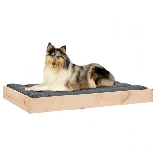 Hundeseng i massivt fyrretræ 91,5 x 64 x 9 cm