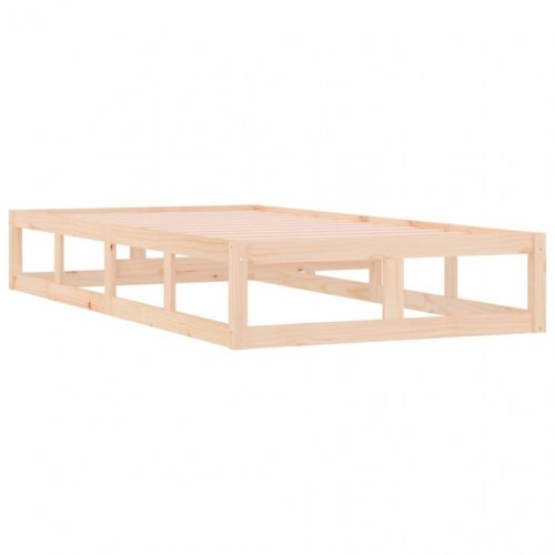 Sengeramme 90x200 cm i massivt fyrretræ - enkeltmandsseng med lameller