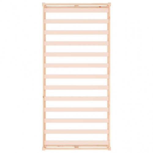 Sengeramme 90x200 cm i massivt fyrretræ - enkeltmandsseng med lameller