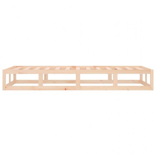 Sengeramme 90x200 cm i massivt fyrretræ - enkeltmandsseng med lameller