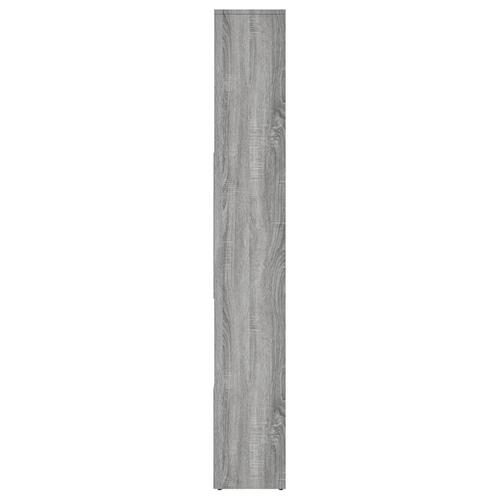 Bogreol 67x24x161 cm konstrueret træ grå sonoma-eg