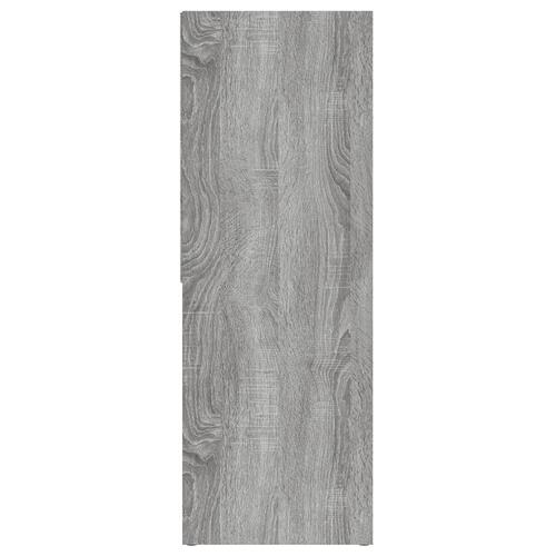 Bogreol 67x24x161 cm konstrueret træ grå sonoma-eg