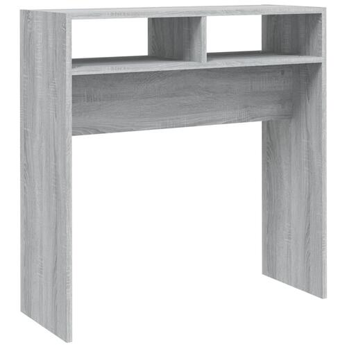 Konsolbord 78x30x80 cm konstrueret træ grå sonoma-eg