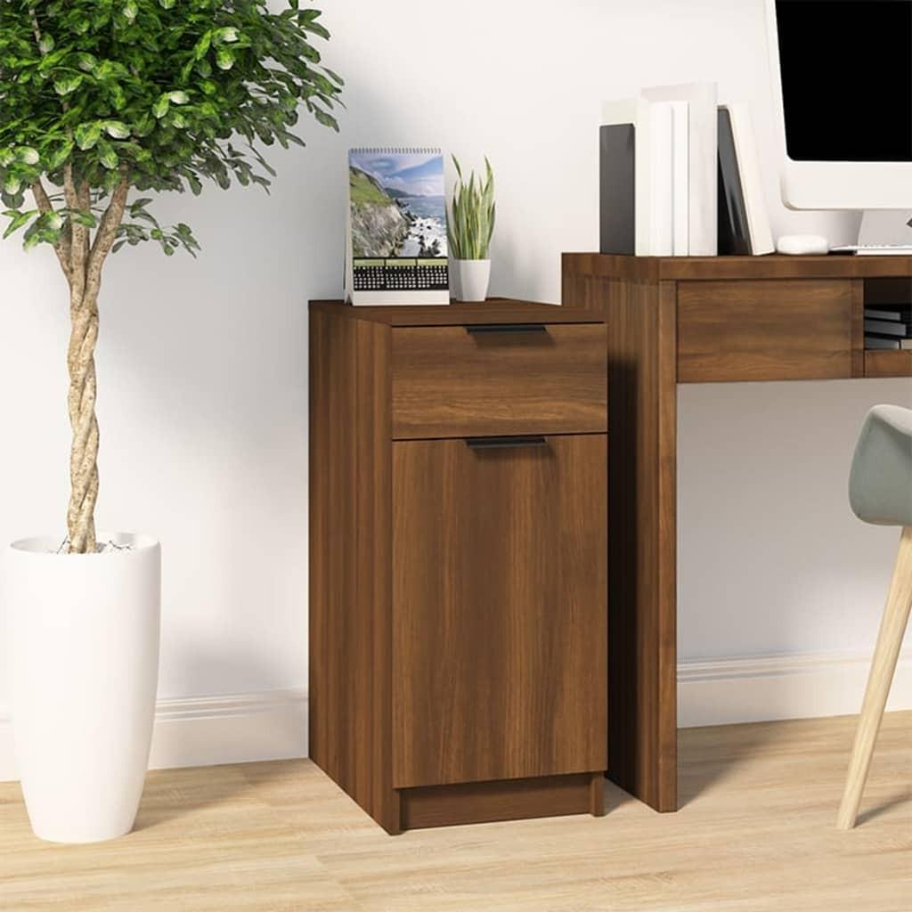 Skrivebord 33 5x50x75 Cm Konstrueret Træ Brun Egetræsfarve