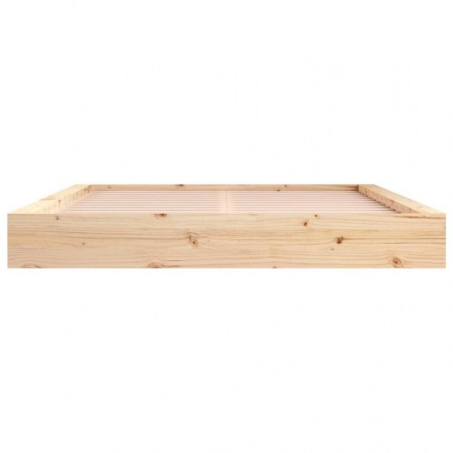 Sengeramme 140x200 cm i massivt fyrretræ - lav platformsseng