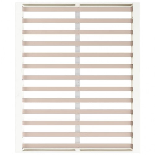 Sengeramme 150 x 200 cm King Size i massivt træ - hvid