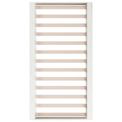 Sengeramme 90 x 200 cm i massivt fyrretræ - hvid