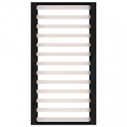 Sengeramme 75x190 cm Small Single massivt træ sort