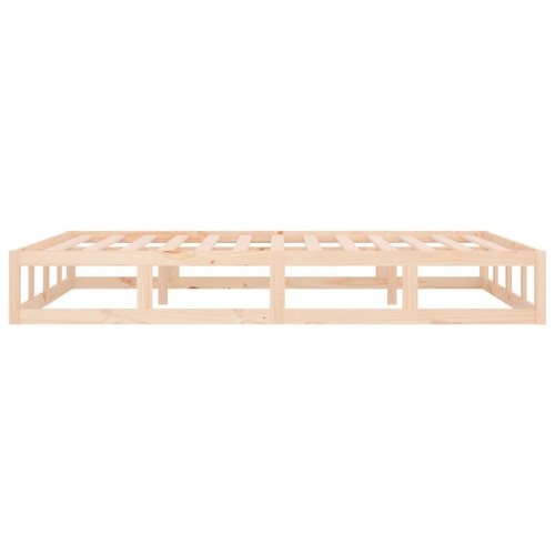 Sengeramme 200 x 200 cm i massivt fyrretræ - platformsseng