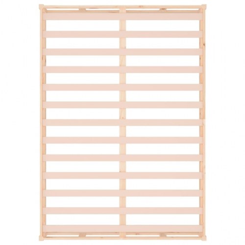 Sengeramme 200 x 200 cm i massivt fyrretræ - platformsseng