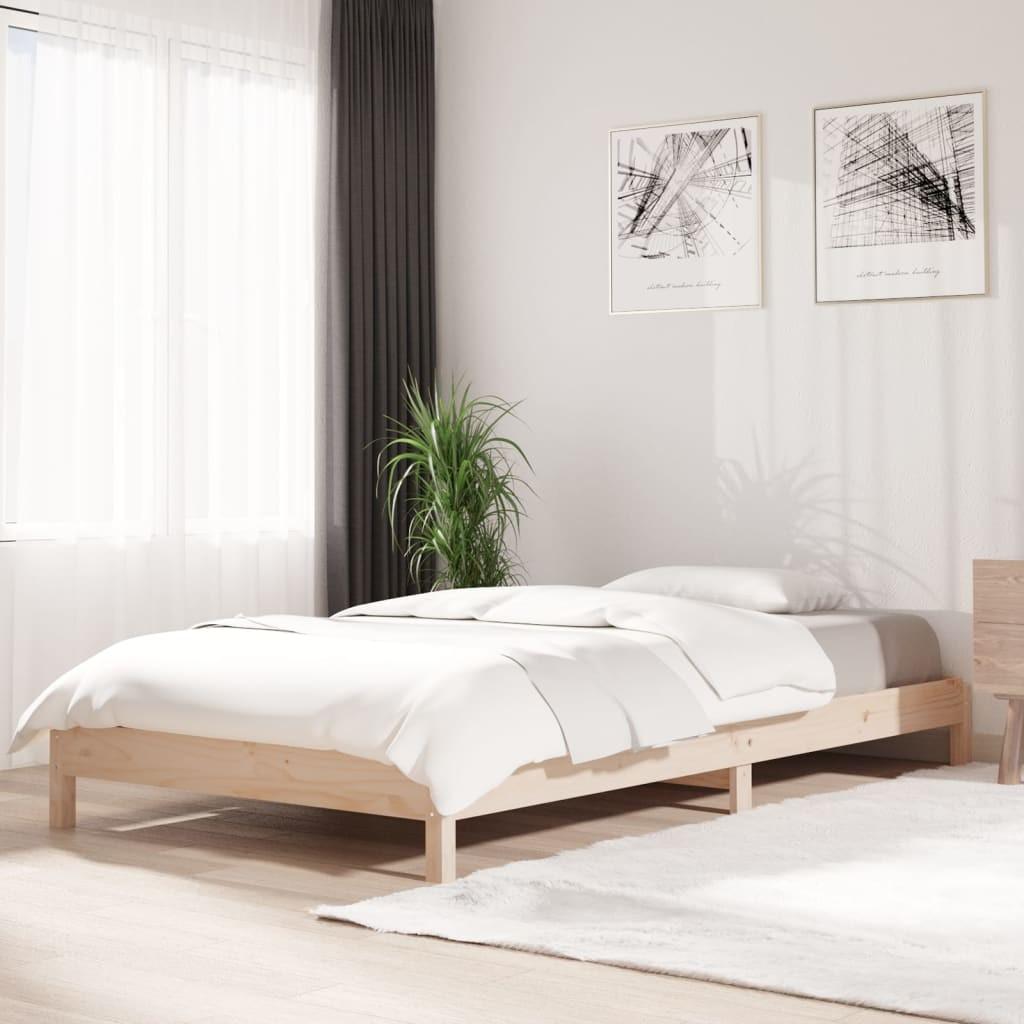 Stabelbar seng 90×200 cm massivt fyrretræ