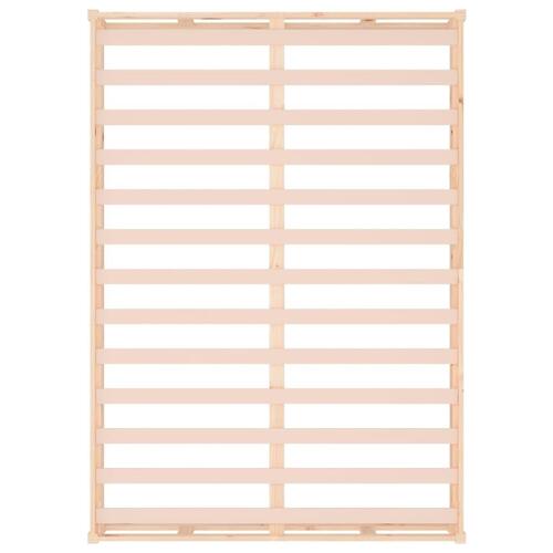 Sengeramme 135x190 cm dobbelt massivt træ
