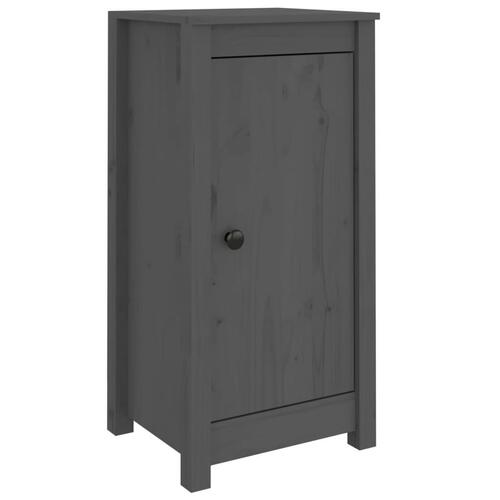 Skænk 40x35x80 cm massivt fyrretræ grå