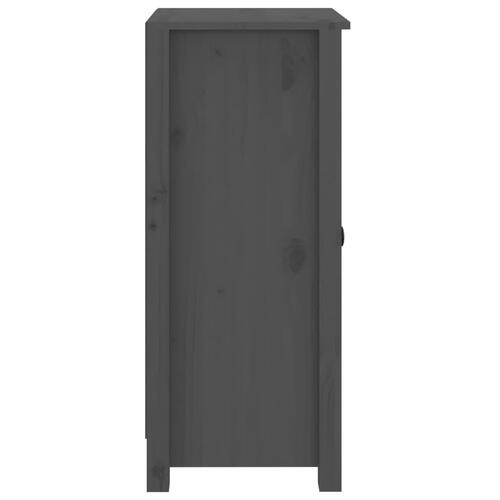 Skænk 40x35x80 cm massivt fyrretræ grå