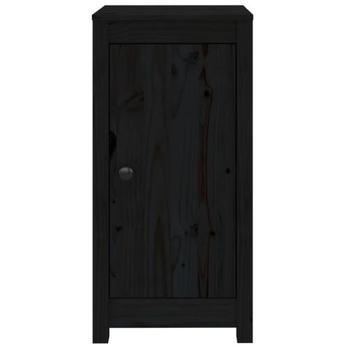 Skænk 40x35x80 cm massivt fyrretræ sort
