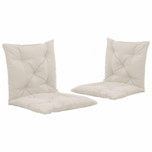 Hynder til gyngesofa 2 stk. 50 cm stof cremefarvet
