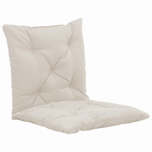 Hynder til gyngesofa 2 stk. 50 cm stof cremefarvet