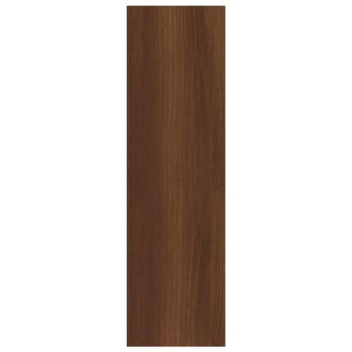 Væghylde 75x16x55 cm konstrueret træ brun egetræsfarve