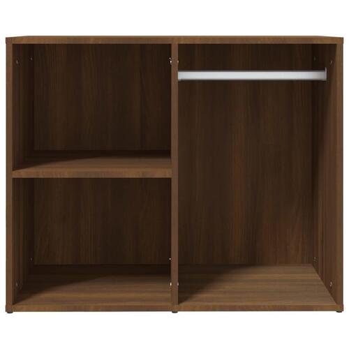 Skab 80x40x65 cm konstrueret træ brun egetræ
