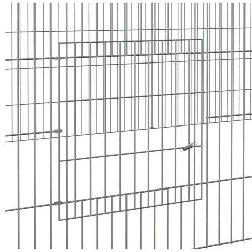 5-panels kaninbur 541x109x54 cm galvaniseret jern