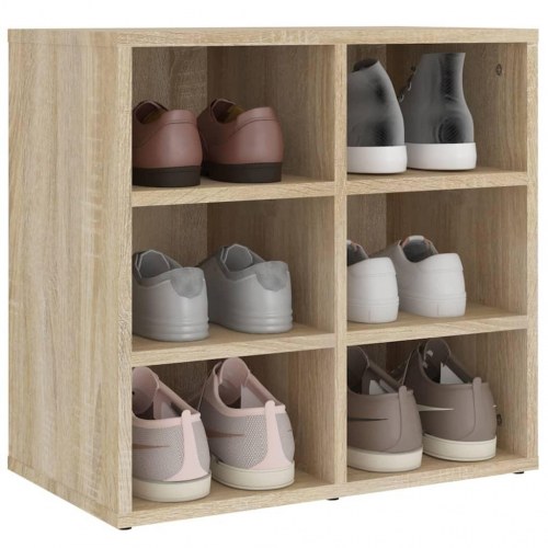 Skoreoler 2 stk. - 52,5×30×50 cm i sonoma-eg