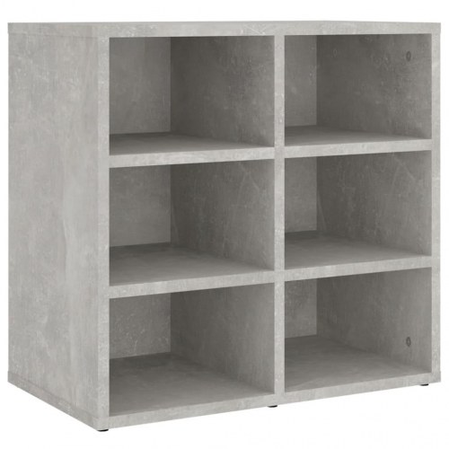 Skoreol 52,5×30×50 cm - betongrå, væghængt/gulv