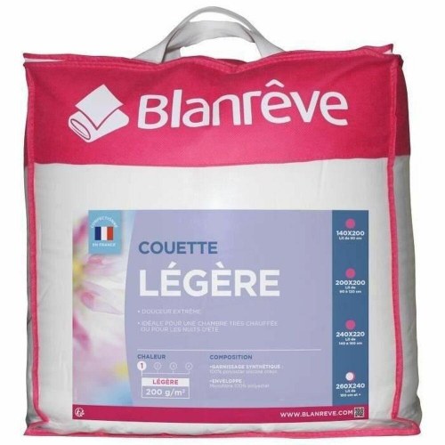Dyne Blanreve ederdunsdyne - mikrofiber, hvid, 240 x 260 cm, 200 g/m²