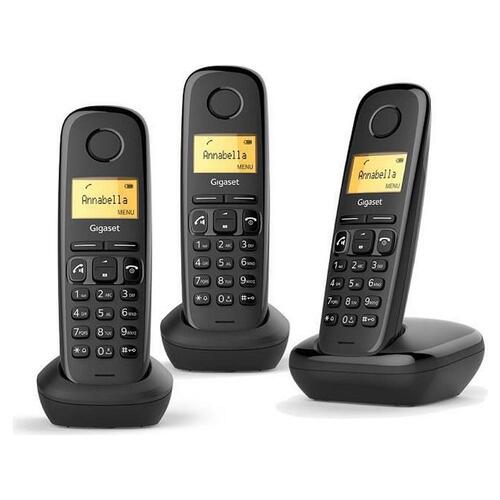 Trådløs telefon Gigaset A270 Trio Sort