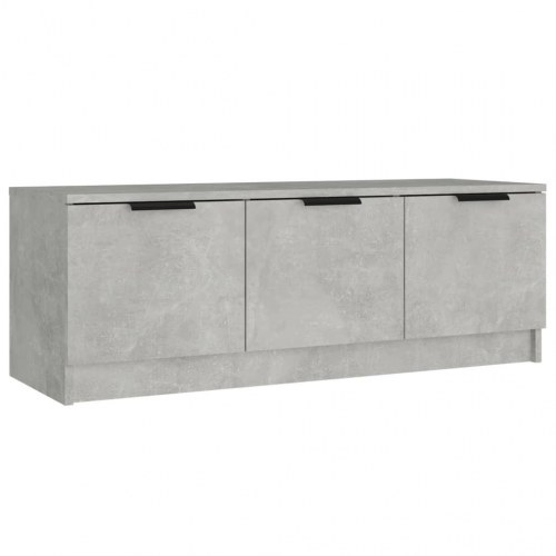 Tv-bord 102x35x36,5 cm konstrueret træ betongrå