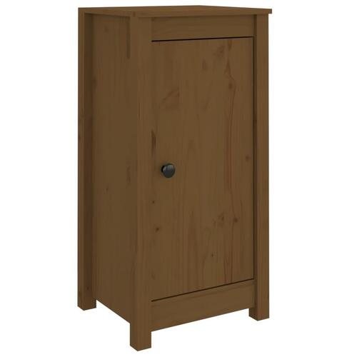 Skænk 40x35x80 cm massivt fyrretræ gyldenbrun