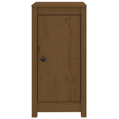 Skænk 40x35x80 cm massivt fyrretræ gyldenbrun