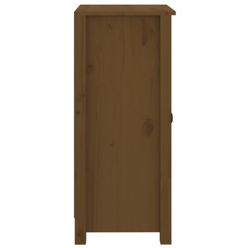 Skænk 40x35x80 cm massivt fyrretræ gyldenbrun