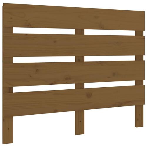 Sengegærde 100x3x80 cm massivt fyrretræ gyldenbrun